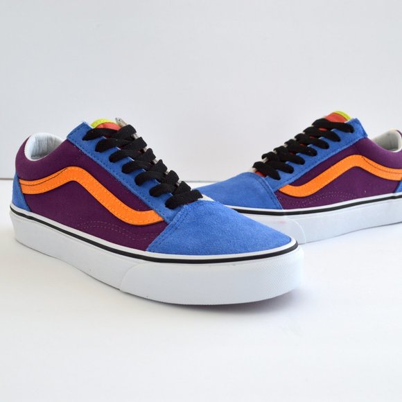 VANS OLD SKOOL MIX AND MATCH PURPLE, ORANGE BLUE GPJCBGTMRGLD SNEAKER SHOES NEW - Picture 2 of 10